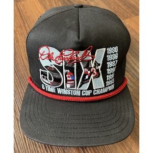 Vintage Dale Earnhardt Sr Hat Six Time Winston Cup Champion Cap Hat Snapback